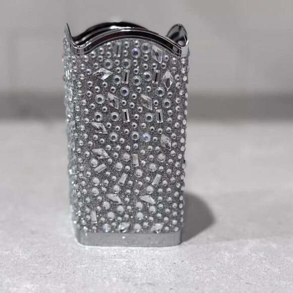 NEW: Bath & Body Works Gentle Foaming Soap Holder - Silver Tossed Gems - Picture 4 of 6